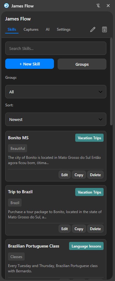 James Flow side panel